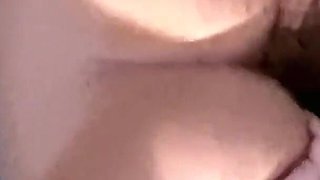 Insatiable Wife, Military Dressed, Mature Wife Masturbates His Big Boobs Shaking Him