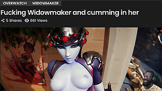 Cumming Deeply Inside Bald Pussy Widowmaker, Thicc Harley Sucking the Tip, Sombra Anal Fuck