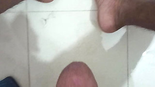 Jerking off in Washroom