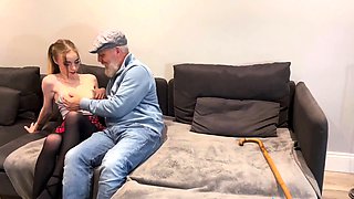 Petite cutie pussydrilled by dirty DILF