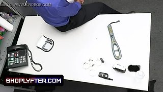 Blonde Teen Minxx Marii Gets Caught Shoplifting And Fucked Hard By Security Guard In Backroom