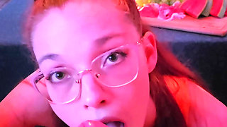 Summer Holiday Blowjob with Cum in Mouth