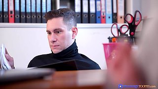 Brad Knight's Blonde Mom in Fiery Office Seduction