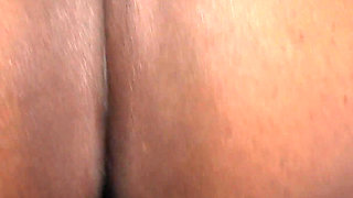 Ebony Babe Has Super Wet Creamy Pussy