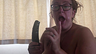 Foodie Fridays Jade Fucks a Cucumber