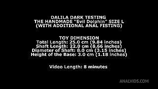 Dalila Dark Testing The Handmade Dolphin Size L (With First Time Anal Fisting) Twt284