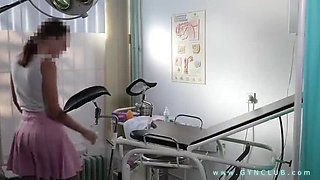 Intense Vibrator Orgasm in Medical Uniform