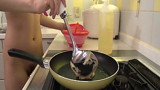 Kana Yume - Naked Housekeeper: Huge Squirt