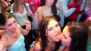 DRUNKSEXORGY - Superb horny brides suck big cocks in public