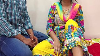 Desi Indian Wife Desperately Wanted To Get Hard Fuck So She Did Hot Blowjob For Hard Fuck But... With Hindi Audio