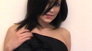 This Young Brunette Cherrleader Is so Hot with Her Perfect Ass