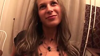 Super hot college fucking with a busty cutie