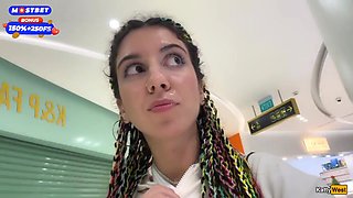 Katty West In Blowjob In Public Toilet At A Shopping Mall - Public Cumwalk