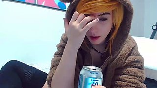 Great Big Boobs On Masturbating Redhead