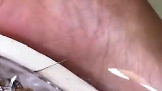 Pink Foxx Teases in Clear Heels