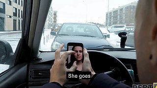 Debt4k. sex helps bimbo sweetheart avoid problems with debt collector