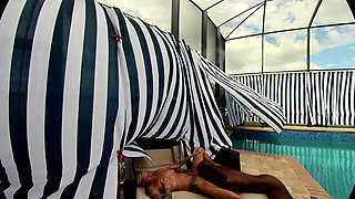 Blonde MILF Carlie Vixen Gets a BBC Poolside