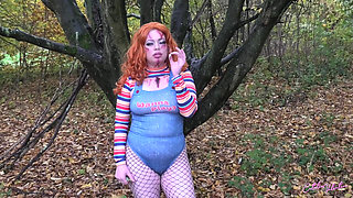 Catalia Smoking Dressed up in Cosplay