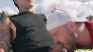 Angel Elias And Marcus Mcneill - Best Buds And Decide To Jerk Off Together On The Boat