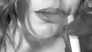 Miss Tina Snua Smoking 1 Cigarette In 1 Minute!