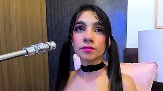 Extreme amateur pov blowjob by hot brunette latina