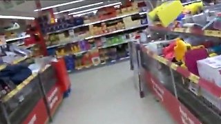 Anal Adventure in a Supermarket with a Hot Babe