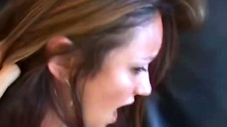 Cute teens blowjob and doggystyle fuck