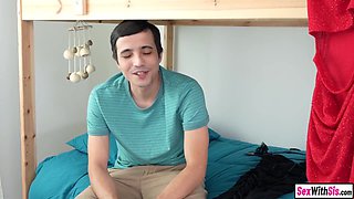 Tiny Blonde Teen 18+ Fucks Big Dick Stepbro