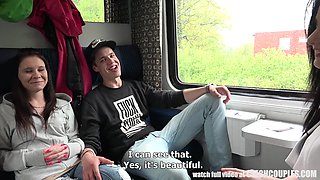 wild fucking in the train