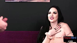 Amateur voyeur watching guy jerking