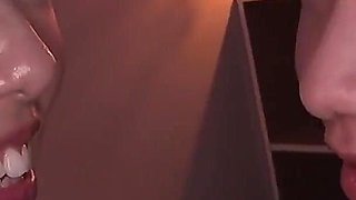 Rabu Saotome Gasps on Itsuka Momoka’s Nose... While They Suck Each Other’s Breath and Spit Just Won’t Stop Hanging.