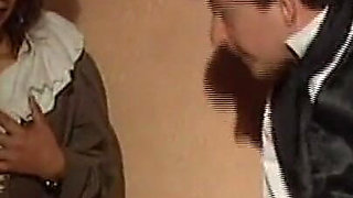 Busty MILF with Hairy Pussy Fucked and Cummed in Mouth by Monster Cocks Vintage