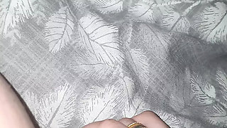 Step mom hand slip under blanket touching step son dick