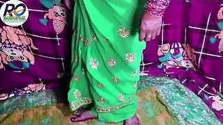 Desi Indian Bride Bhabhi in Green Saree Blouse Fucked Hard with Hindi Audio - Claire Wayes