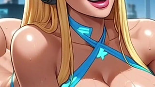 Cyberpunk Girl Fingering, Ai Animation