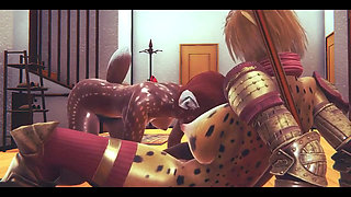 Furry Hentai - Futanari Fawn Girl Having Sex with Tiger Futanari - Japanese Asian Manga Anime Film Game Porn