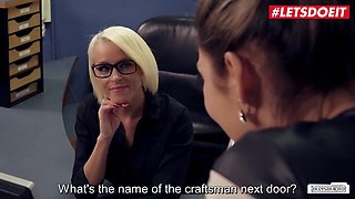 LETSDOEIT - Horny German Secretary Rides Handyman s Cock at Work by Bums Buero: Porn