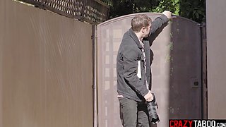 Perverted big butt teenage blowing and fucks