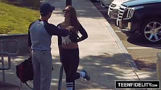 TEENFIDELITY - Kirsten Lee Creampied By Softball Coach