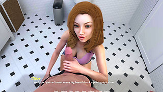 Away From Home - Chloe Gives Liam a Steamy Blowjob in the Washroom