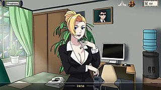 Kunoichi Trainer - Naruto Trainer v0.21.1 Part 119 Sexy Blonde Secretary Stocking by Loveskysan69