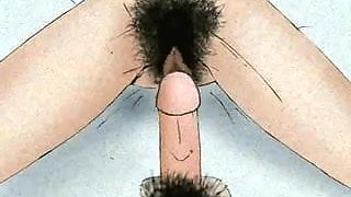 Hairy Mature Mom and her grown boy! Big animation!