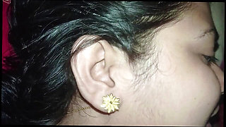 Hot Bengali Village Wife In Home, Blouse remove