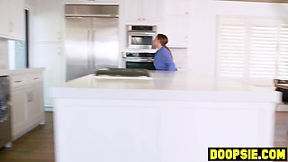 Big-breasted mom nurse railed by trans clients