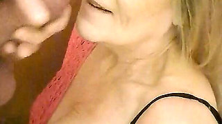 Sexy Grandma Is Rewarded with a Facial