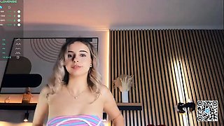 Blonde teen amateur teasing solo