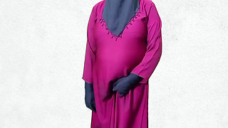 Labani Boudi wearing hijab and bokhra