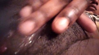Close up Rubbing Spreading My Pink Black Pussy