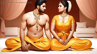 indian Couple gets Horny Watching Porn Together and rough sex