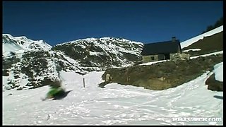 Liliane Tiger Has Her Perfect Ass Invaded on a Snowmobile - Private Porn Sex Videos